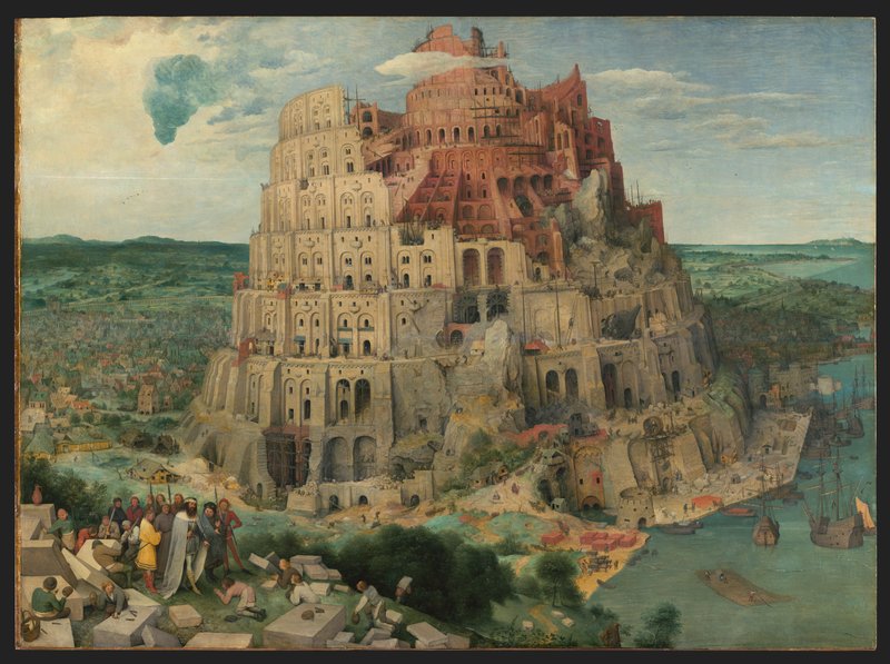 バベルの塔 作品 リトグラフ アート シュルレアリスム デッサン 絵画 版画 Pieter Bruegel the Elder - The